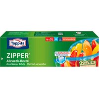 18 Toppits Gefrierbeutel ZIPPER 3,0 l von Toppits