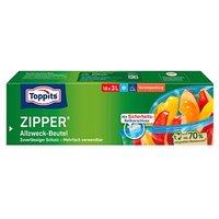 18 Toppits Gefrierbeutel ZIPPER 3,0 l von Toppits