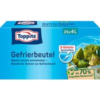 25 Toppits Gefrierbeutel 4,0 l von Toppits