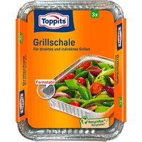 3 Toppits Aluschalen Grillschale 17,0 x 22,0 cm von Toppits