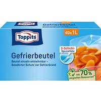 40 Toppits Gefrierbeutel 1,0 l von Toppits