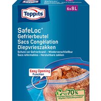 6 Toppits Gefrierbeutel SafeLoc 8,0 l von Toppits