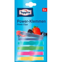 Toppits Verschlussclips Power-Klemmen mehrfarbig, 5 St. von Toppits