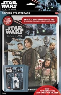 Topps R1S STSP2 Star Wars Rogue One Sammelsticker Starter-Pack Sticker-Album & 15 Aufkleber von Topps