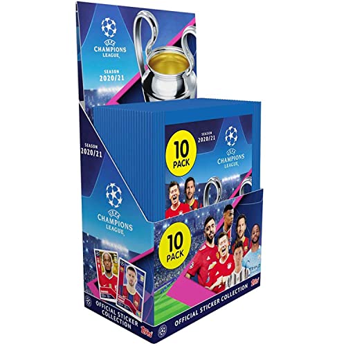 Topps UEFA Champions League Sticker 20/21 Stickerpäckchen (30) von Topps