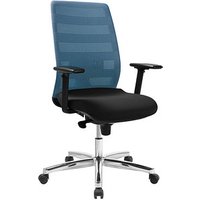 Topstar Bürostuhl AirPoint II, AP39TW2MT0CX6 Kunststoff blau, Gestell chrom von Topstar