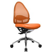 Topstar Bürostuhl Open Base, J490AS14 Stoff orange, Gestell alu von Topstar