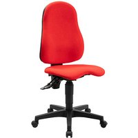 Topstar Bürostuhl Ortho Point, PO90G21 Stoff rot, Gestell schwarz von Topstar