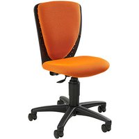 Topstar Kinderdrehstuhl High S'cool®, 70570 BB40 Stoff orange, Gestell schwarz von Topstar