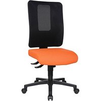 Topstar Bürostuhl Open X (N), OX1000 G040 Stoff orange, Gestell schwarz von Topstar