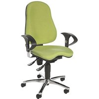 Topstar Bürostuhl Sitness® 10, SI59UG05 Stoff grün, Gestell chrom von Topstar