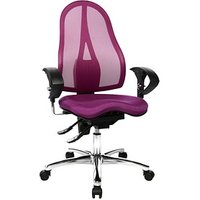 Topstar Bürostuhl Sitness® 15, ST19UG03 Stoff lila, Gestell chrom von Topstar