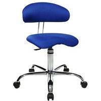 Topstar Bürostuhl Sitness® 40, ST290W56 Stoff blau, Gestell chrom von Topstar