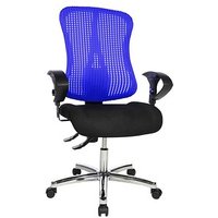 Topstar Bürostuhl Sitness® 90, SITNESSHP BC08 Stoff blau, Gestell chrom von Topstar