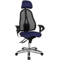 Topstar Bürostuhl Sitness 45, ST99U L58X Stoff blau, Gestell chrom von Topstar