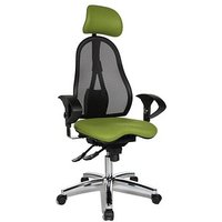 Topstar Bürostuhl Sitness 45, ST99U L55X Stoff grün, Gestell chrom von Topstar