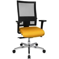 Topstar Bürostuhl Sitness 60, PS69BH W59 Stoff gelb, Gestell alu von Topstar