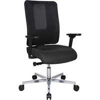 Topstar Bürostuhl Sitness Open X (N) Deluxe Alu mit Schiebesitz, OX39WTW2 T220 Stoff anthrazit, Gestell alu von Topstar