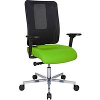 Topstar Bürostuhl Sitness Open X (N) Deluxe Alu mit Schiebesitz, OX39WTW2 T350 Stoff grün, Gestell alu von Topstar