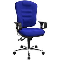 Topstar Bürostuhl Softec Synchro Deluxe, SOFTEC BC6 Stoff blau, Gestell chrom von Topstar