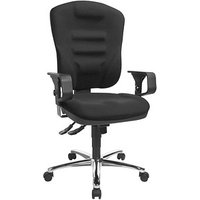 Topstar Bürostuhl Softec Synchro Deluxe, SOFTEC BC0 Stoff schwarz, Gestell chrom von Topstar