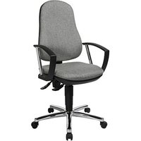 Topstar Bürostuhl Support® P Deluxe, 8179AG23 Stoff grau, Gestell chrom von Topstar