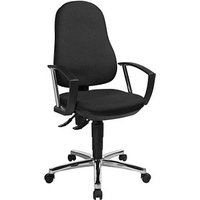 Topstar Bürostuhl Support® P Deluxe, 8179A G20 Stoff schwarz, Gestell chrom von Topstar