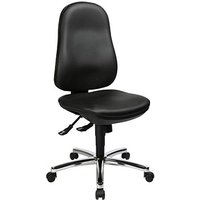 Topstar Bürostuhl Support® SY, 8559 D10 Kunstleder schwarz, Gestell chrom von Topstar