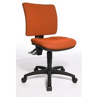 Topstar Bürostuhl U50, 8070 BC4 Stoff orange, Gestell schwarz von Topstar