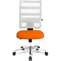 Topstar Bürostuhl X-Pander, 9590T343 Stoff orange, Gestell alu von Topstar