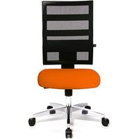 Topstar Bürostuhl X-Pander, 9590T340 Stoff orange, Gestell alu von Topstar