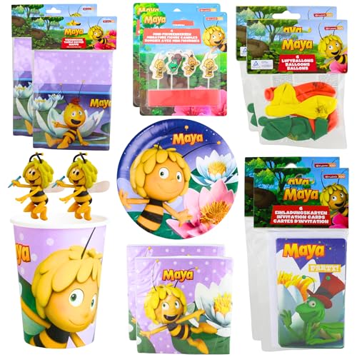 Biene Maja Partyware Sets - 16-teiliges Party-Bündel von Toptoys2u Bargain Bundles