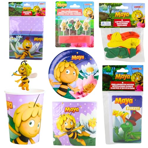 Biene Maja Partyzubehör-Sets - 8-teiliges Party-Set von Toptoys2u Bargain Bundles