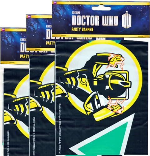 Offizielle Doctor Who Party-Sets – Packung mit 3 Bannern von Toptoys2u Bargain Bundles