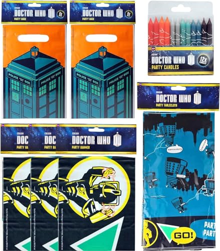 Offizielles Doctor-Who-Party-Set – 7-teiliges Party-Paket von Toptoys2u Bargain Bundles