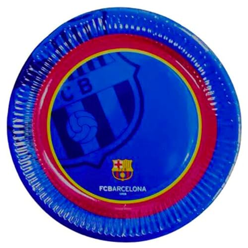 Toptoys2u Bargain Bundles FC Barcelona Offizielle 20–23 cm glänzende Partyteller, 20 cm, 10 Stück von Toptoys2u Bargain Bundles