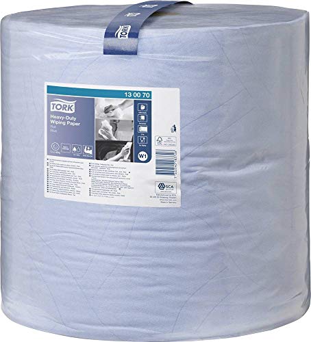 130070 H/Duty Papier 430 Riesenrolle 2-lagig blau (sgl) von Tork