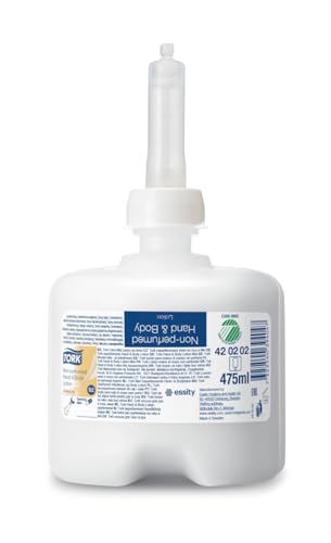 SCA Tork 420202 unparfümierte Hand und Body Lotion, Weiß (8-er Pack) von Tork