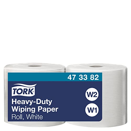 Tork Extra Starke Mehrzweck-Papierwischtücher Weiß W1/2, 2 נ350 Blatt, 473382 von Tork