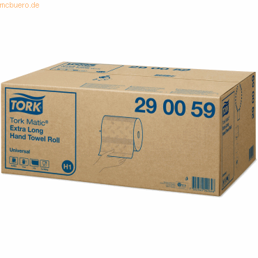 Tork Rollenhandtuch Matic H1 21x24,5cm 1-lagig weiß 6x280m von Tork