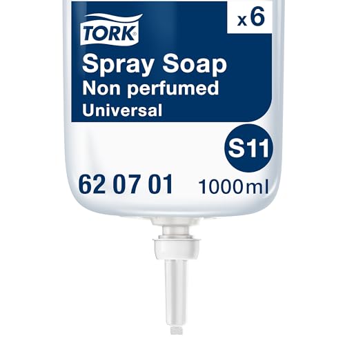 Tork Sprayseife S11, unparfümierte Flüssigseife, 6 x 1.000ml, 620701 von Tork