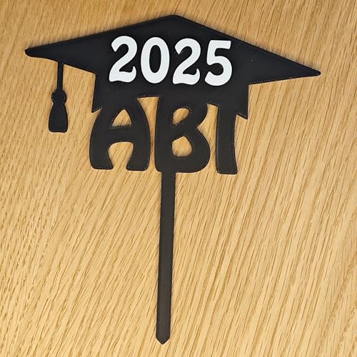 CAKETOPPER ABITUR 2025 schwarz von Tortenpixel