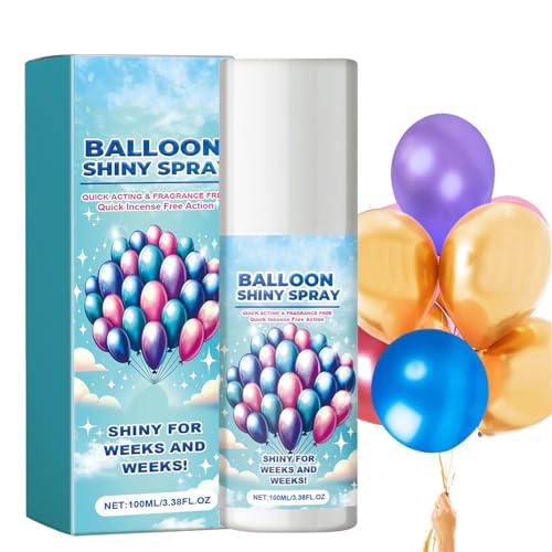 Ballon Spray für lange Haltbarkeit und Glanz, Hochglanz-Ballonspray, Hoher Glanz und längere Haltbarkeit für eine verbesserte Partydekoration, für Geburtstag, Hochzeit, Weihnachtsfeier von Toseky