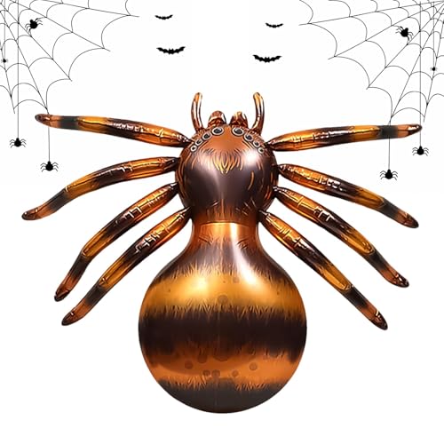 Dekorative Halloween-Requisiten, Halloween-Spinnen-Spielzeugballons,Aufblasbare Folienballons | Gruselige Spinnen-Spukhaus-Dekoration für Hof, Rasen, Terrasse, Zuhause, Büros von Toseky