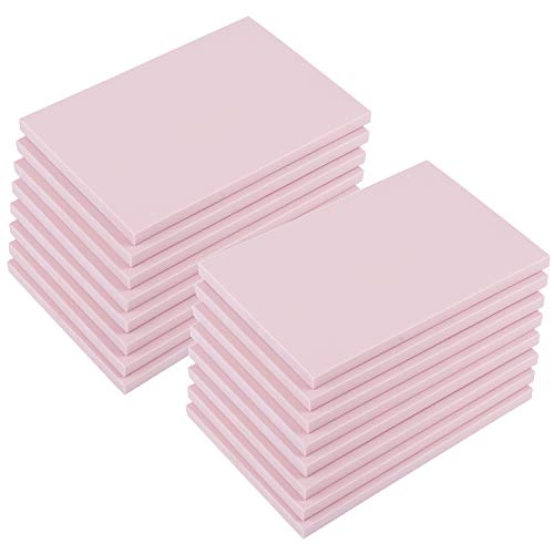 Tosnail 16 Stück 10,2 x 15,2 cm Gummistempel Schnitzblöcke, weiches Gummi für Bastelprojekte – ideal für Anfänger und Profis – Rosa von Tosnail