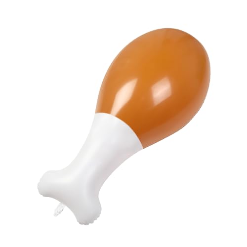 Totelux Riesige Truthahn-Bein-Ballons, Thanksgiving-Dekorationen, 61 cm, aufblasbarer Hühner-Trommelstock für Garten, hängende Dekoration, Foto-Requisite, Erntedankfest, Partygeschenk von Totelux