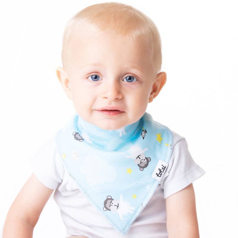 Astronaut - Luxus-Dribbel-Tuch Saugfähiger Weltraum-Themen-Baby-Bandana-Tuch von TotsiUK