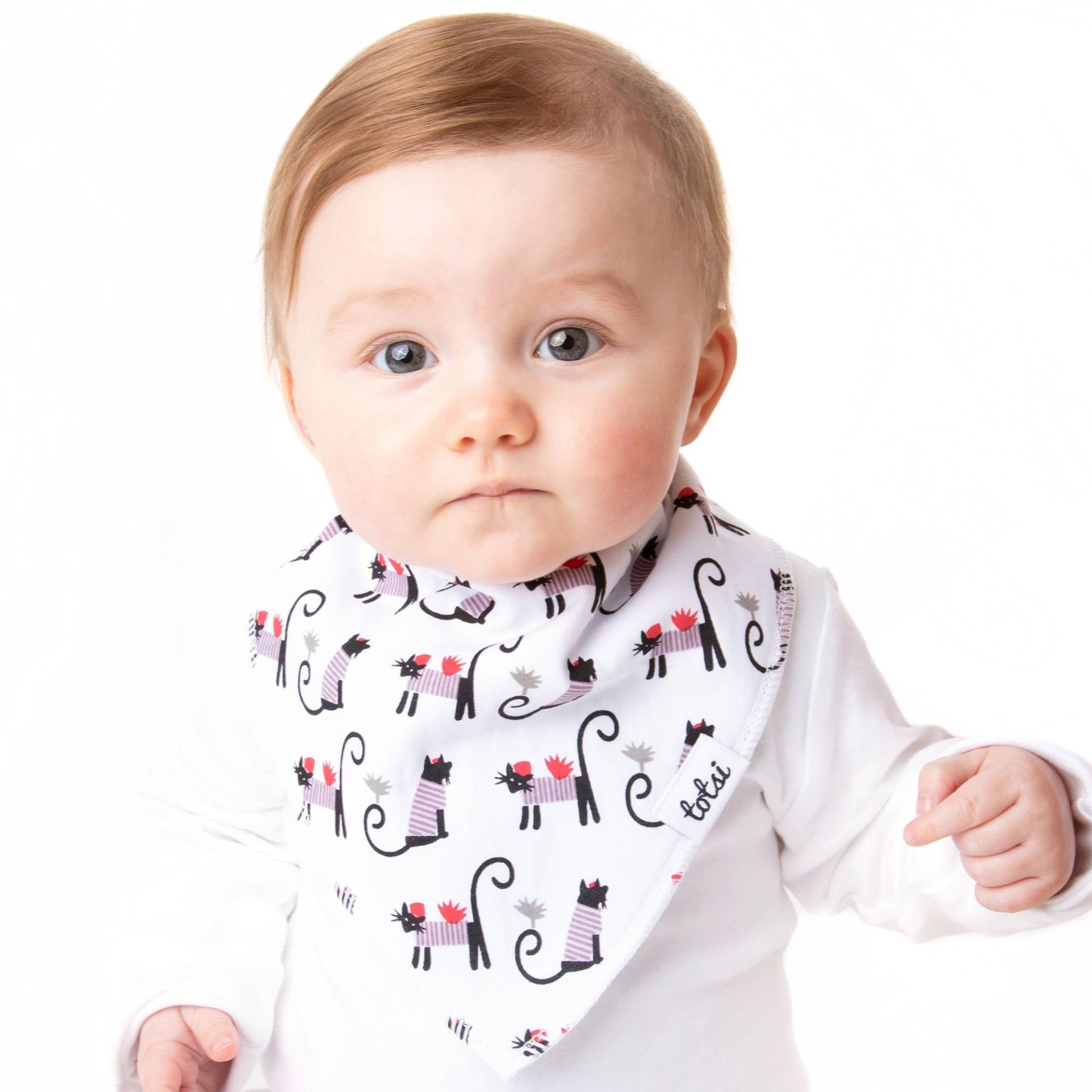 Madam Meow Babyib Luxus Bandana Dribble Bib von TotsiUK