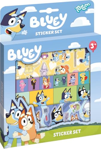 Bluey Sticker-Set - Abenteuer & Kreativität in jedem Sticker | Perfekte Mischung aus Spaß und Entwicklung bei jedem Bastelmoment |, 17,50/1,50/24,50, Bunt Bluey Sticker-Set - Abenteuer & Kreativität in jedem Sticker | Perfekte Mischung aus Spaß und Entwicklung bei jedem Bastelmoment |, 17,50/1,50/24,50, Bunt von Totum