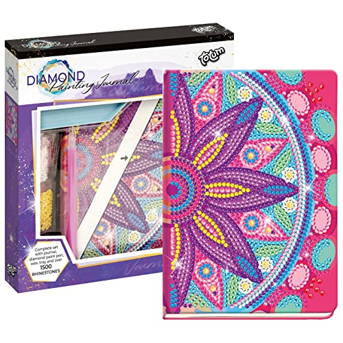 Totum Diamond Painting Journal: Diamantbastelset Notizbuch Pink Mandala mit über 1500 Strasssteinen von Totum